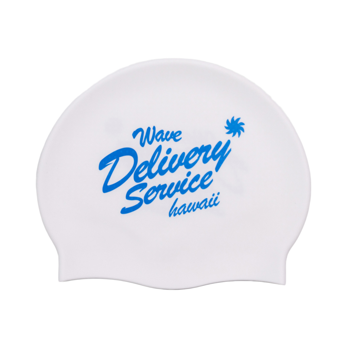 빅웨이브 컬렉티브 웨이브 딜리버리 서비스 미끄럼 방지 수영모자 화이트(BIGWAVE COLLECTIVE Wave Delivery Service Swim Cap White)