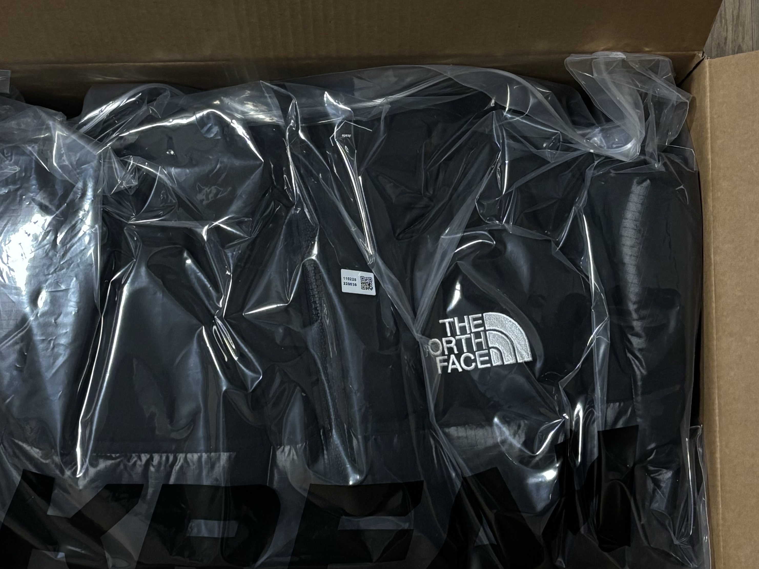 The North Face White Label Novelty Nuptse RDS Down Jacket Black 착용 스타일 - 1