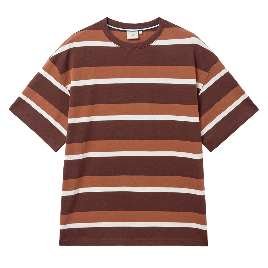 예일 볼드 스트라이프 티셔츠_브라운(Yale Bold Stripe T-Shirt_Brown)