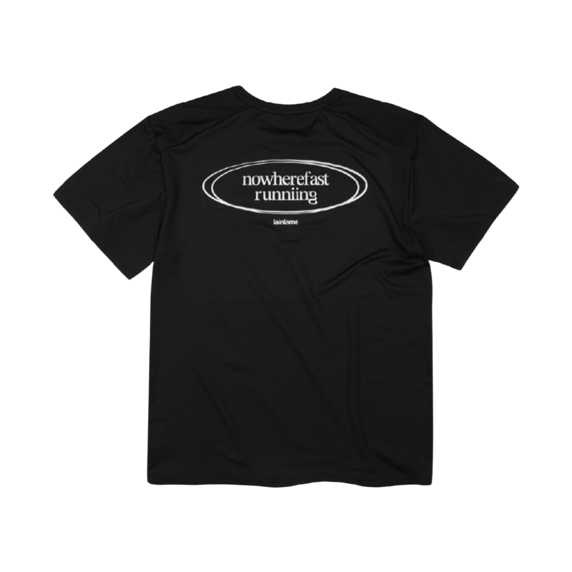 레인레임 노웨어패스트 러닝 티셔츠 블랙(lainlame Nowherefast Running Tshirts Black)
