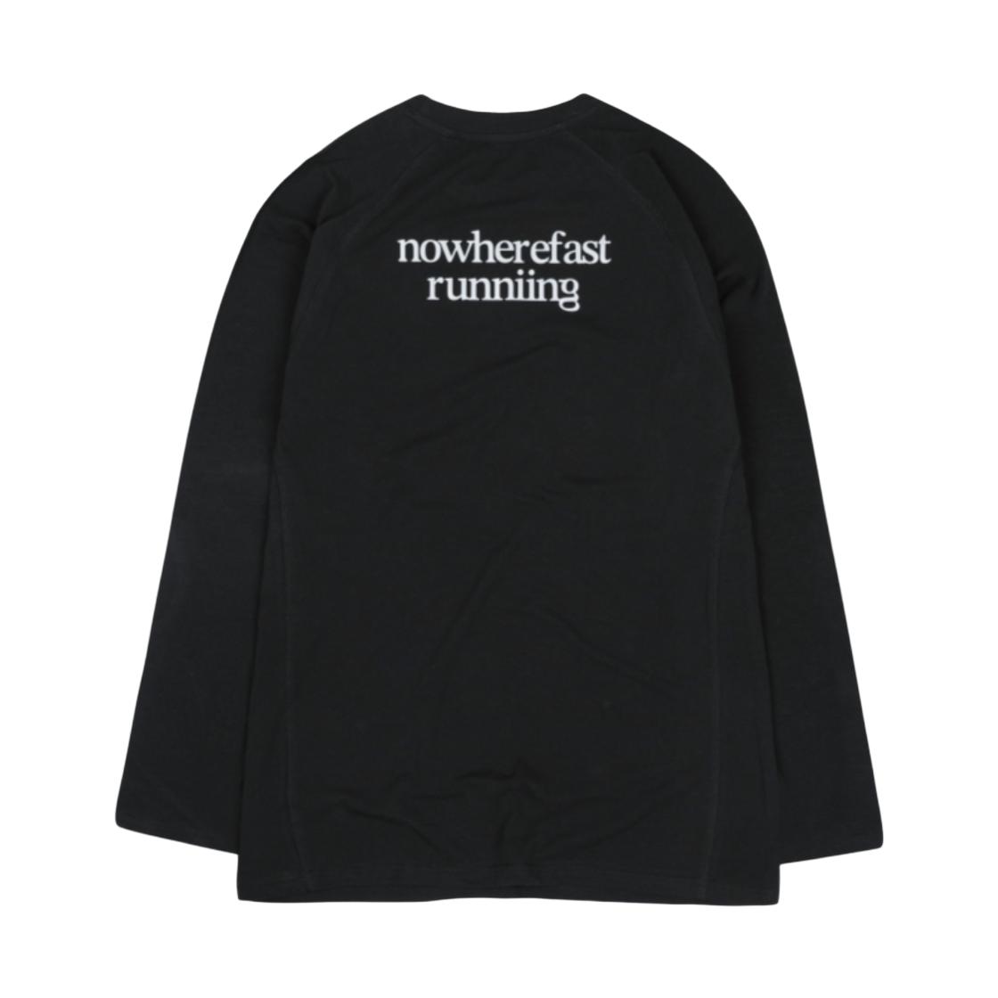 레인레임 노웨어패스트 러닝 긴팔 나그랑 블랙(lainlame Nowherefast Running Raglan T-Shirts Bk)