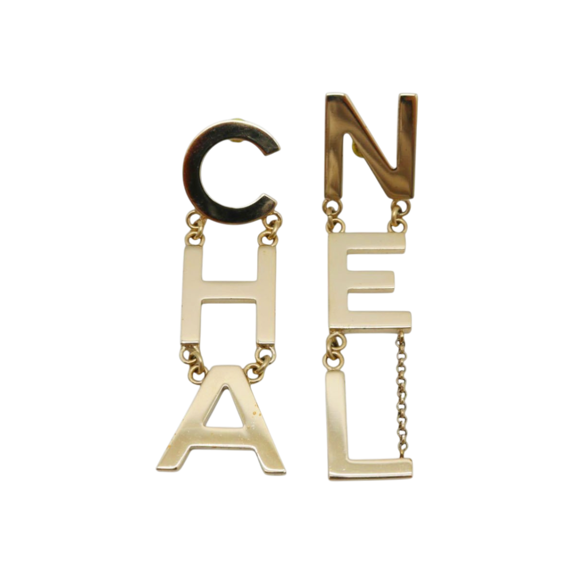 IT2FWNJF4S6Q Chanel Logo Drop Earrings