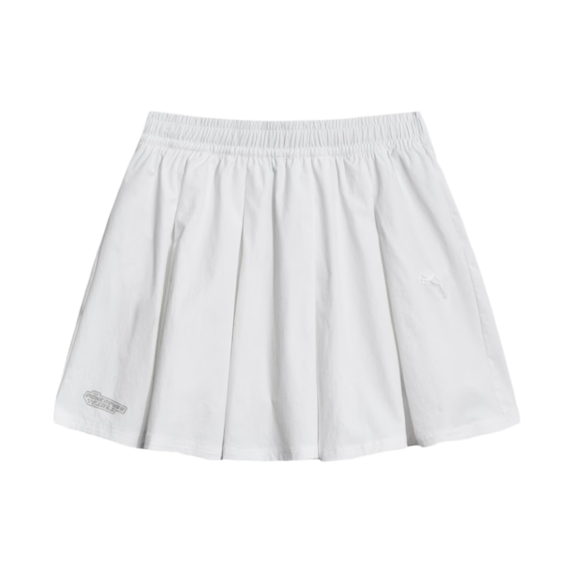 (W) 푸마 x 파워퍼프걸 우븐 플리츠 스커트 화이트((W) Puma x The Powerpuff Girls Woven Pleated Skirt White) - 1