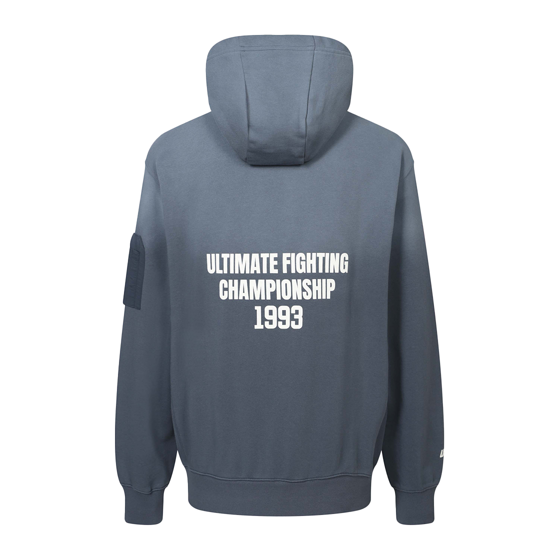 U2HDX1307DB UFC SPORT Dyeing Relaxed Fit Hoodie Dark Blue