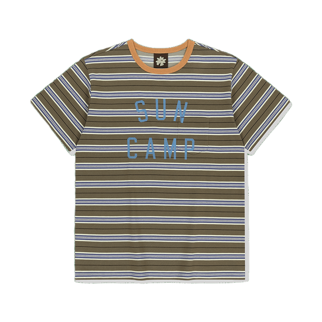 [더블적립] 썬러브투어 썬 캠프 스트라이프 티 브라운([더블적립] sunlovetour Sun Camp Stripe Tee Brown)