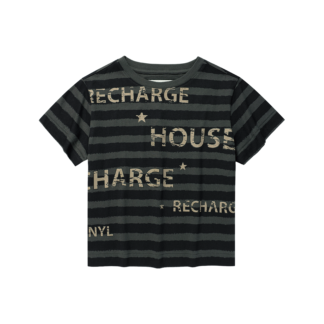 더바이닐하우스 블리드 스트라이프 티셔츠 블루(Thevinylhouse Bleed Stripe Tee Blue) - 3