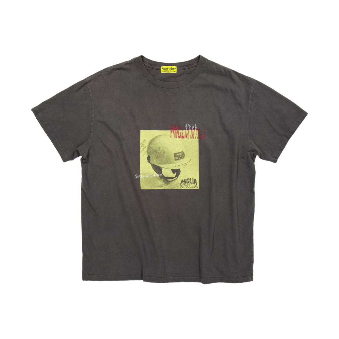 슈퍼벨로체 밀리아 레전드 시리즈 티셔츠 차콜(SUPERVELOCE Miglia Legend Series T-shirt Charcoal) - 1