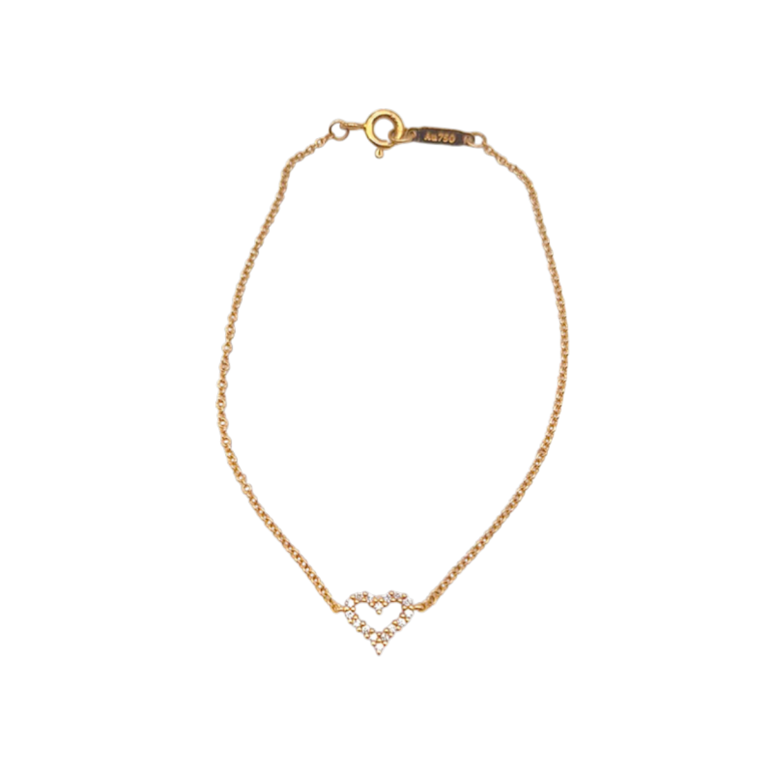 ITGBIPGKO3D4 Tiffany & Co. Heart Tag Diamond Bracelet L860228