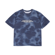 lainlame Tiedye Layered Short T-Shirts Navy