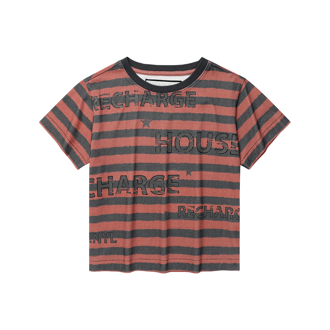 더바이닐하우스 블리드 스트라이프 티셔츠 레드(Thevinylhouse Bleed Stripe Tee Red) - 3