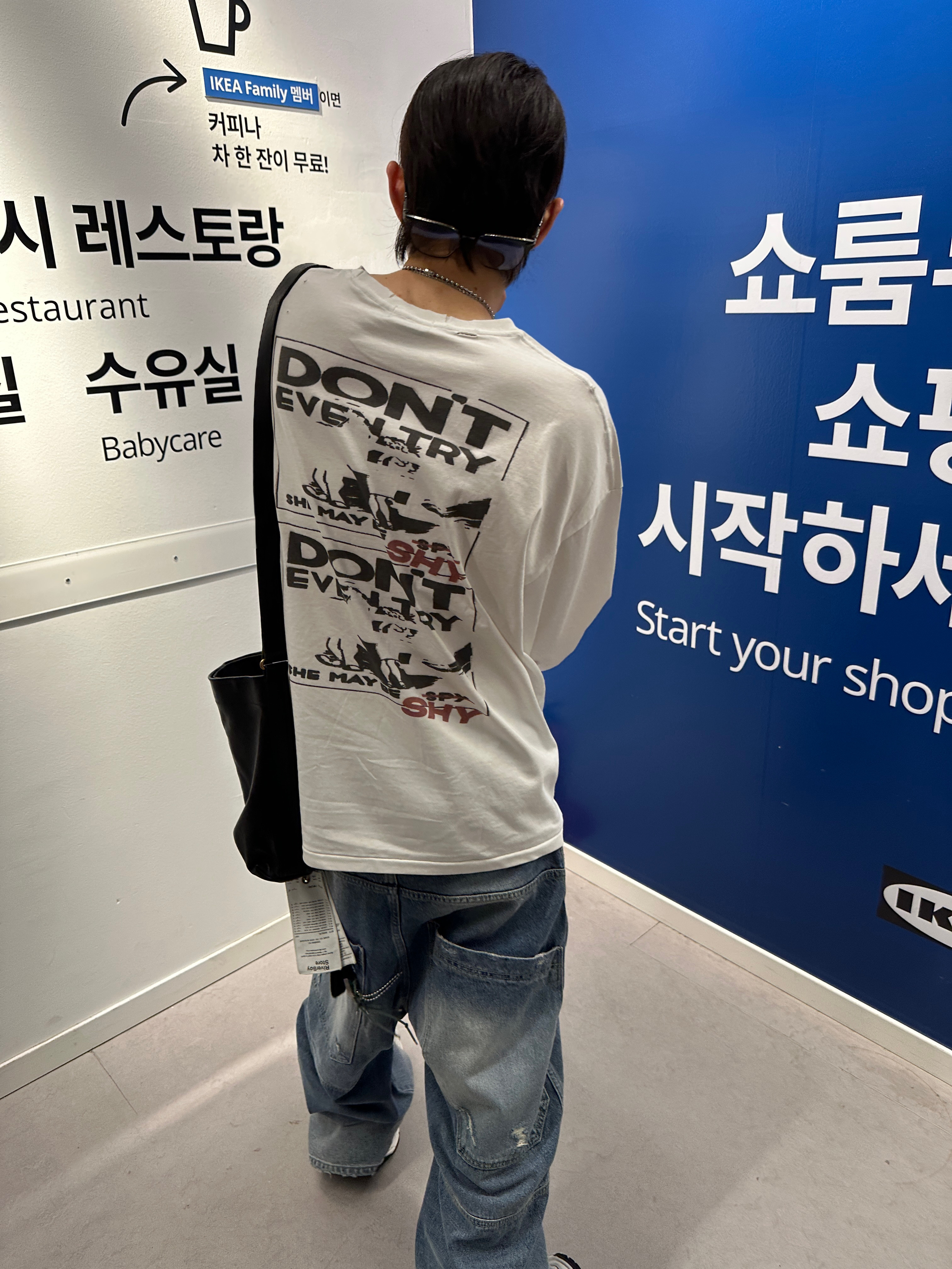 qualisartifexpereo 5-1 Long Sleeve Cream, MJD 3D Knee Denim Pants Blue 착용 스타일 - 6