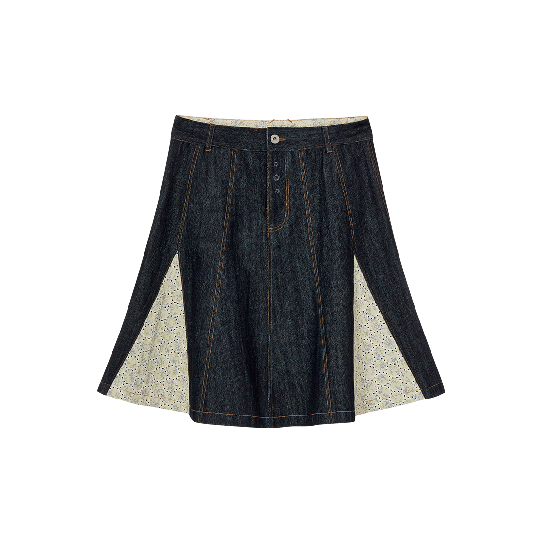 에이이에이이 플레어 데님 스커트 인디고(AEAE Flare Denim Skirt Indigo)