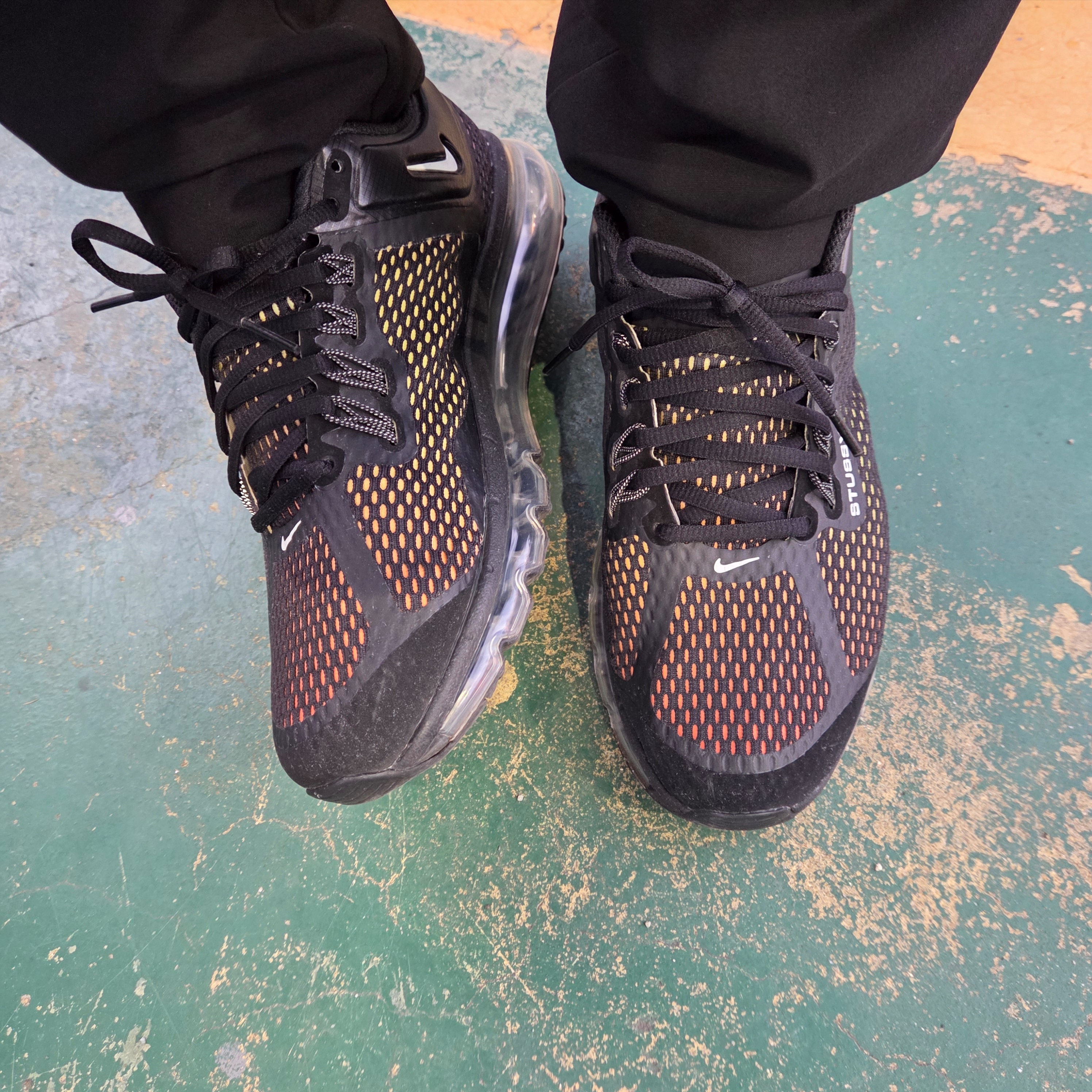 Nike x Stussy Air Max 2013 Black 착용 스타일