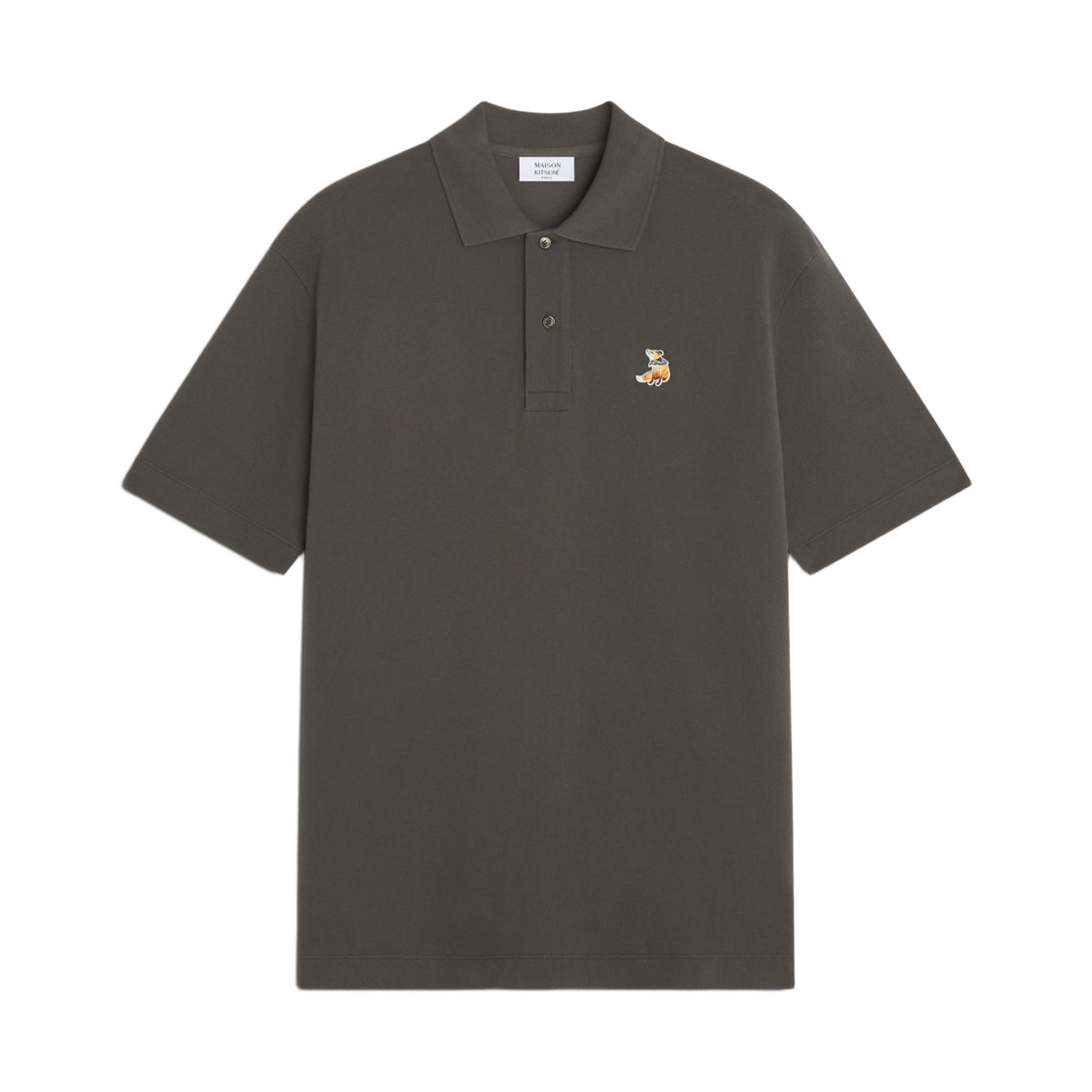 QM00201KP0001-0453 Maison Kitsune Dreaming Fox Comfort Polo Beluga