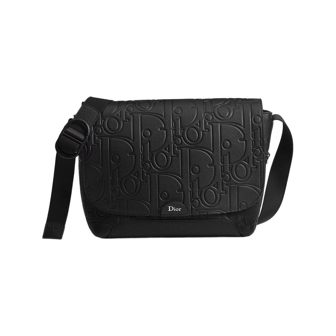 1DBME227MLL-H00N Dior Small Jet Flap Strap Bag Dior Gravity Calfskin Black