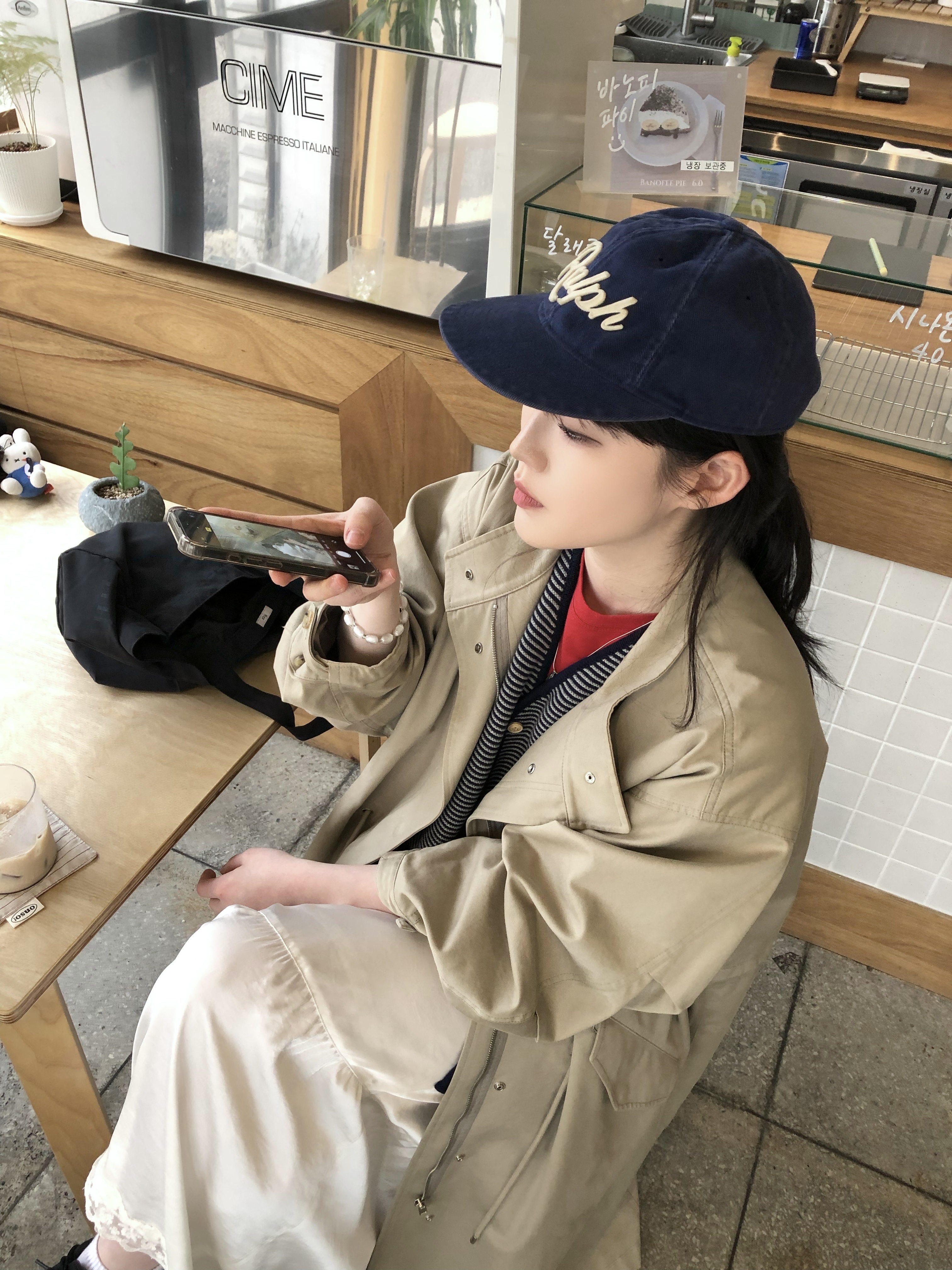[20% 적립] Polo Ralph Lauren Applique Twill Ball Cap Newport Navy - 25SS, Khakis Cabin Knit Vest Navy 착용 스타일 - 5