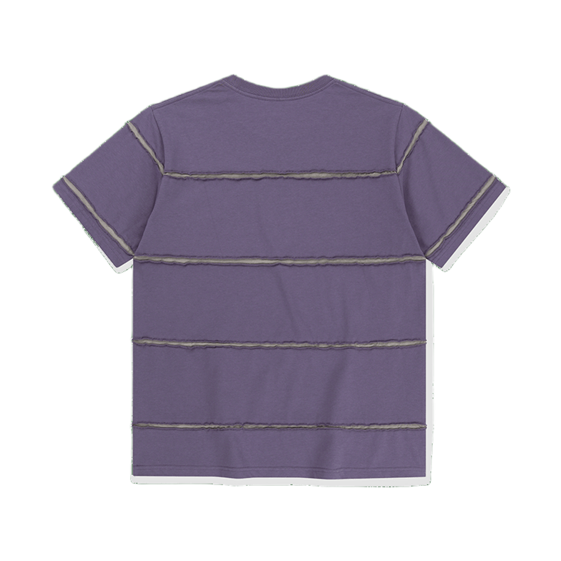 [트리플적립] 썬러브 로우 엣지 스트라이프 티 퍼플([트리플적립] SUNLOVE Raw Edge Stripe Tee Purple) - 2