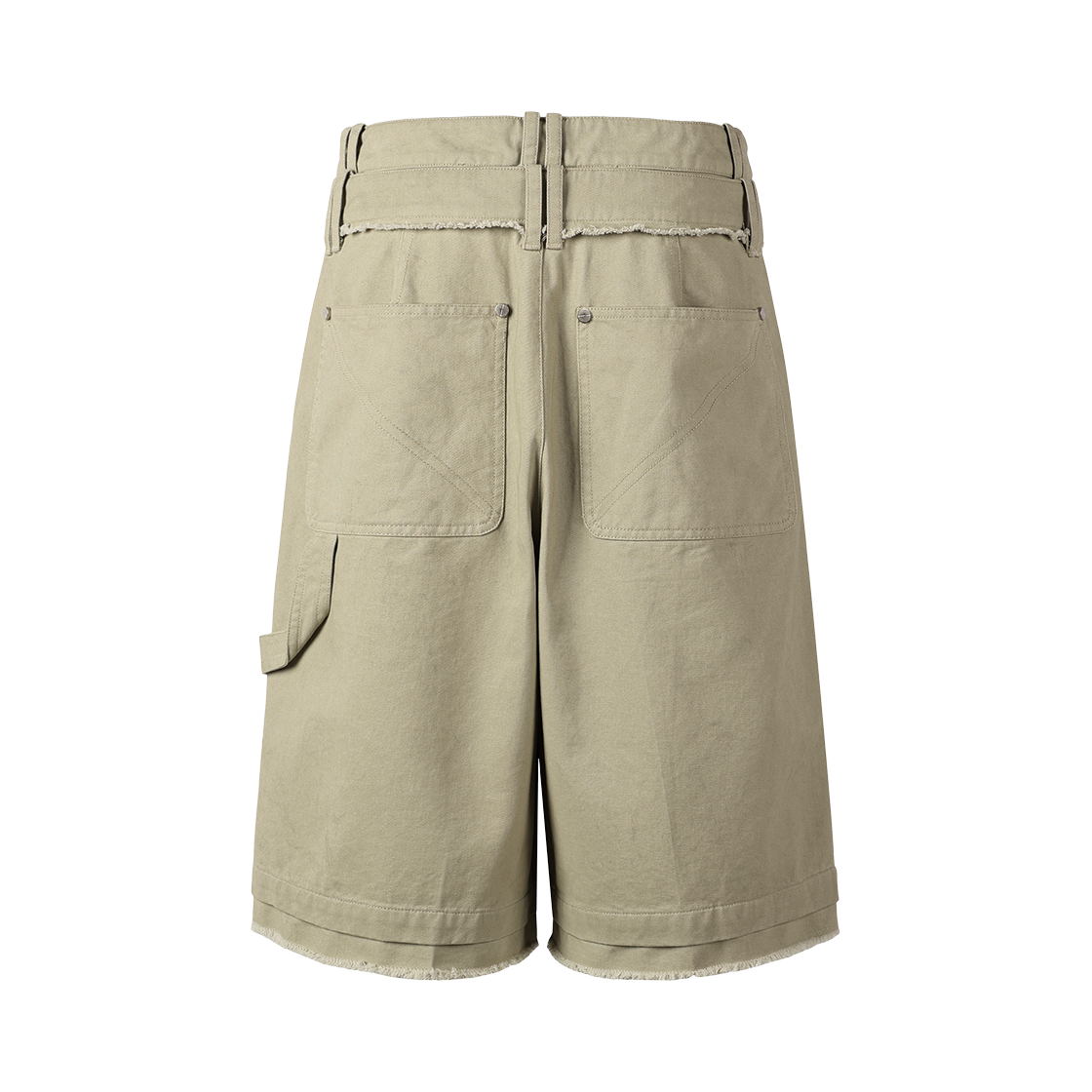 더바이닐하우스 더블 레이어드 쇼츠 베이지(Thevinylhouse Double Layered Shorts Beige) - 3