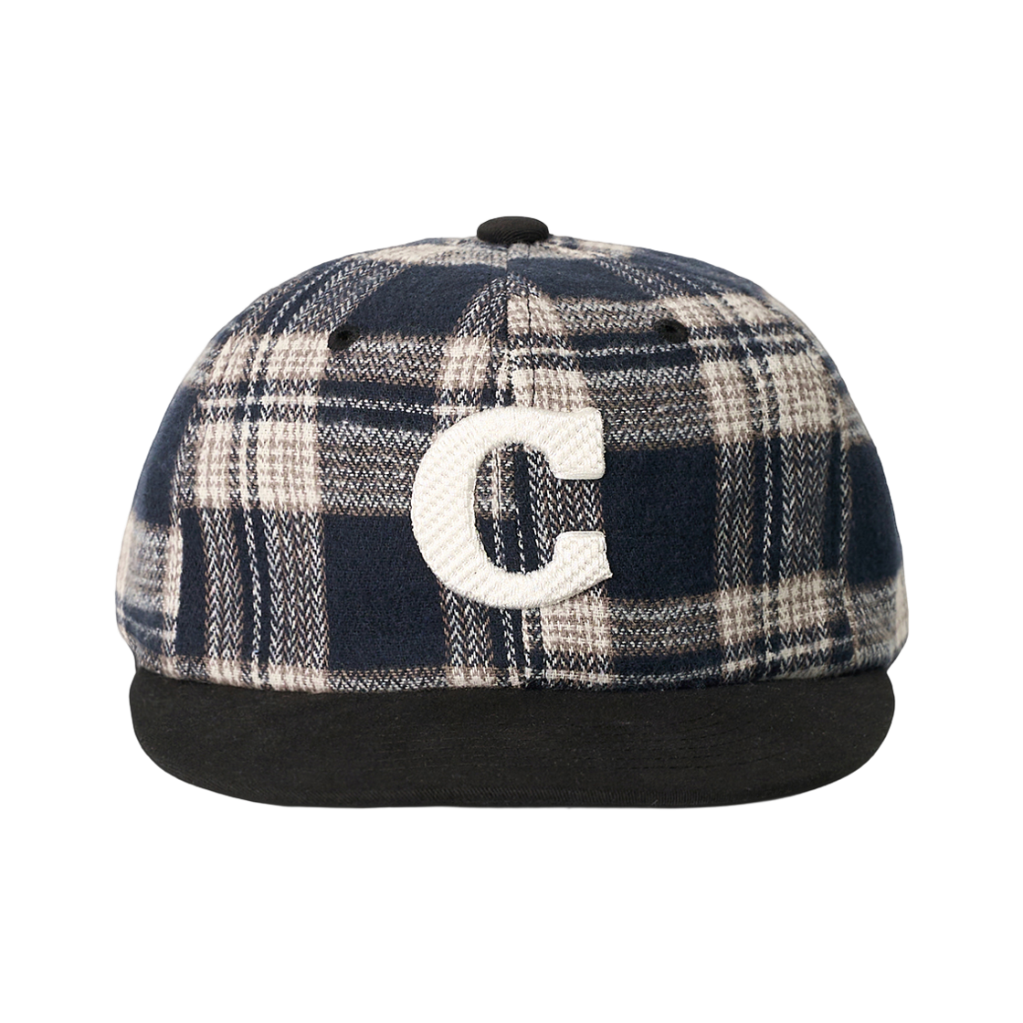 올인컴플리트 C 로고 체크 캡 네이비 체크(Allincomplete C Logo Check Cap Navy Check)