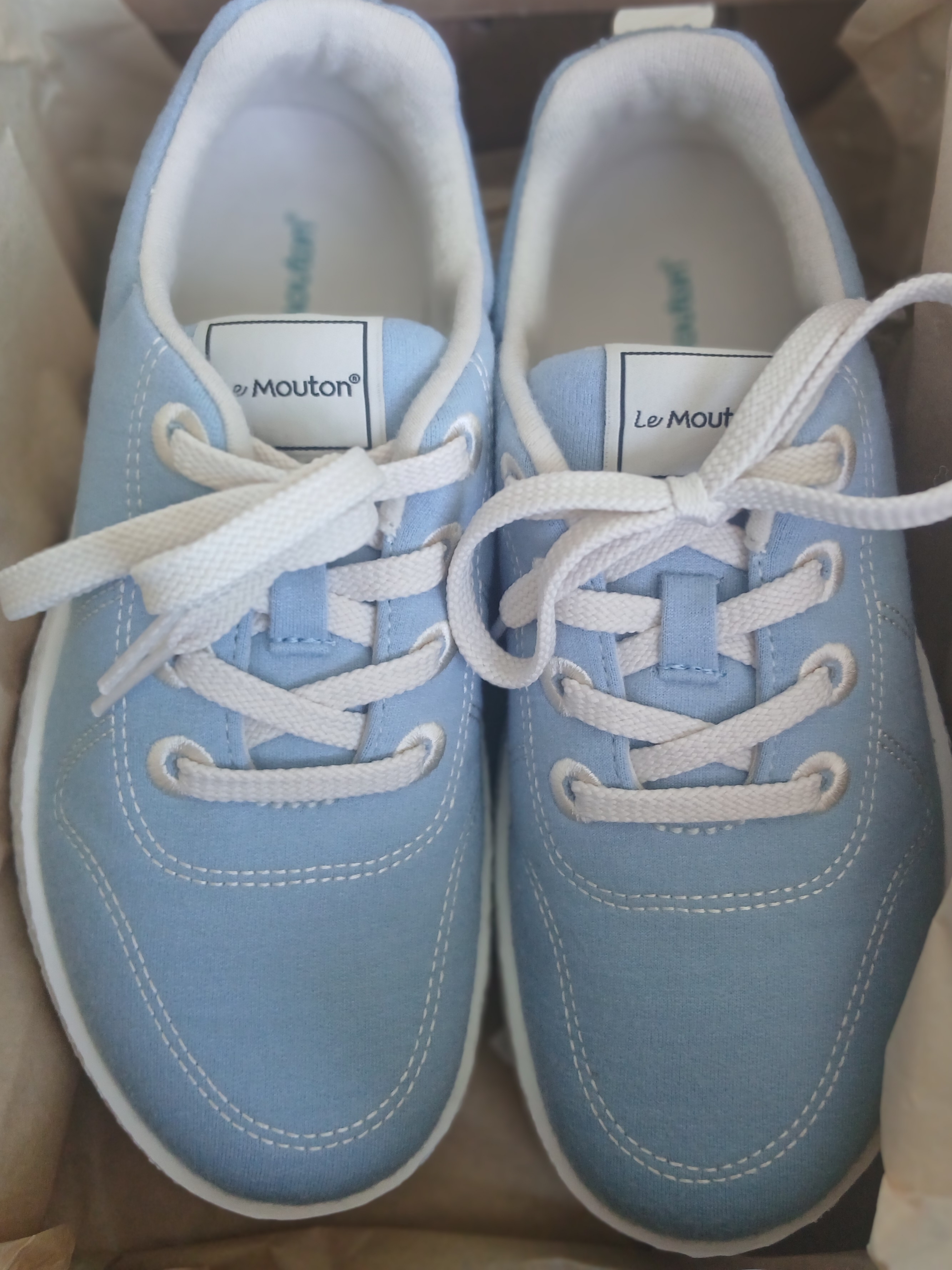 [6% 적립] LeMouton Mate Lightblue 착용 스타일 - 1