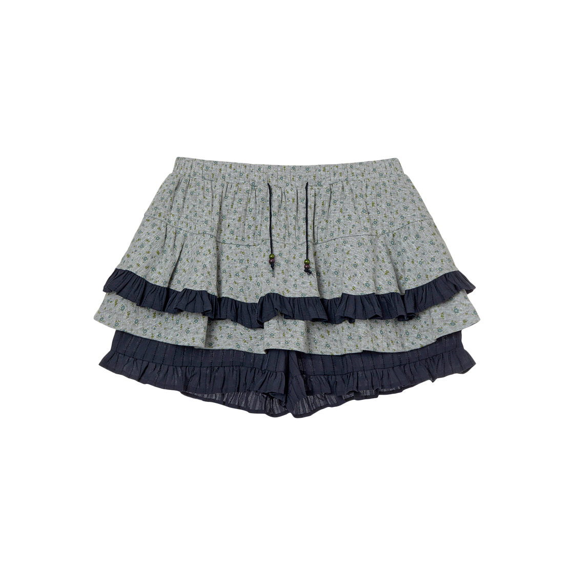 에이이에이이 스커트 미니 쇼츠 멜란지 그레이(AEAE Skirt Mini Shorts Melange Grey)