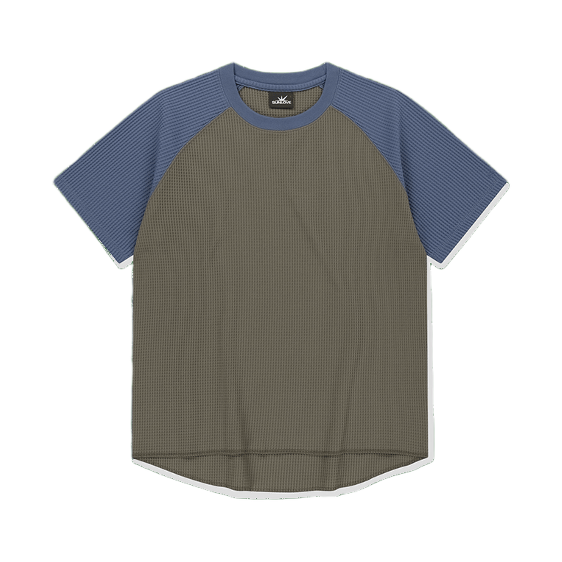 [트리플적립] 썬러브 에어로 와플 래글런 티 타우페/블루