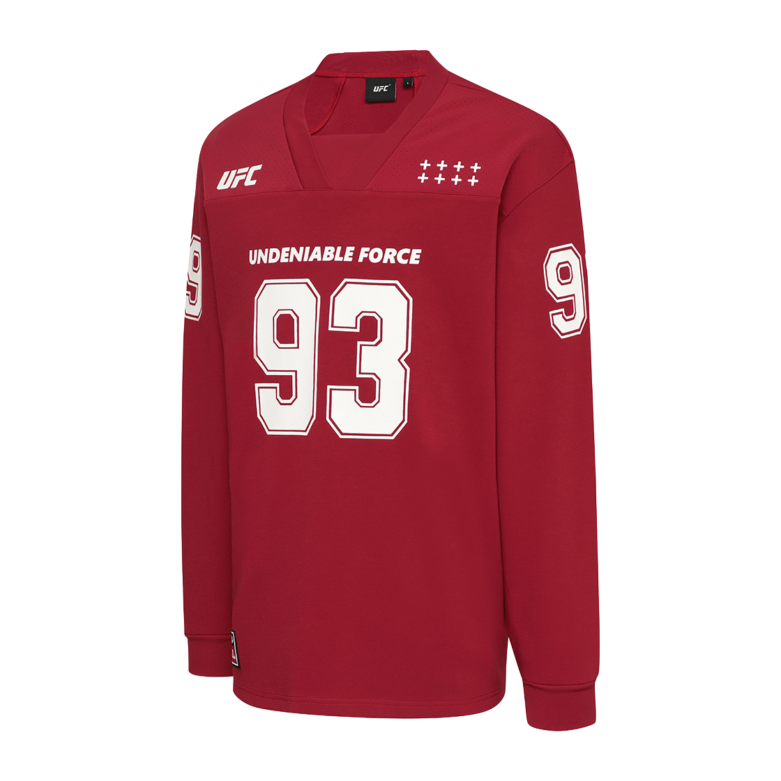 유에프씨 스포츠 풋볼저지 오버핏 긴팔 티셔츠 다크레드 U2LSX1302DR(UFC SPORT Football Jersey Oversized Fit Long Sleeve Dark Red) - 2