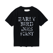 Thevinylhouse Early Bird Dies Tee Black