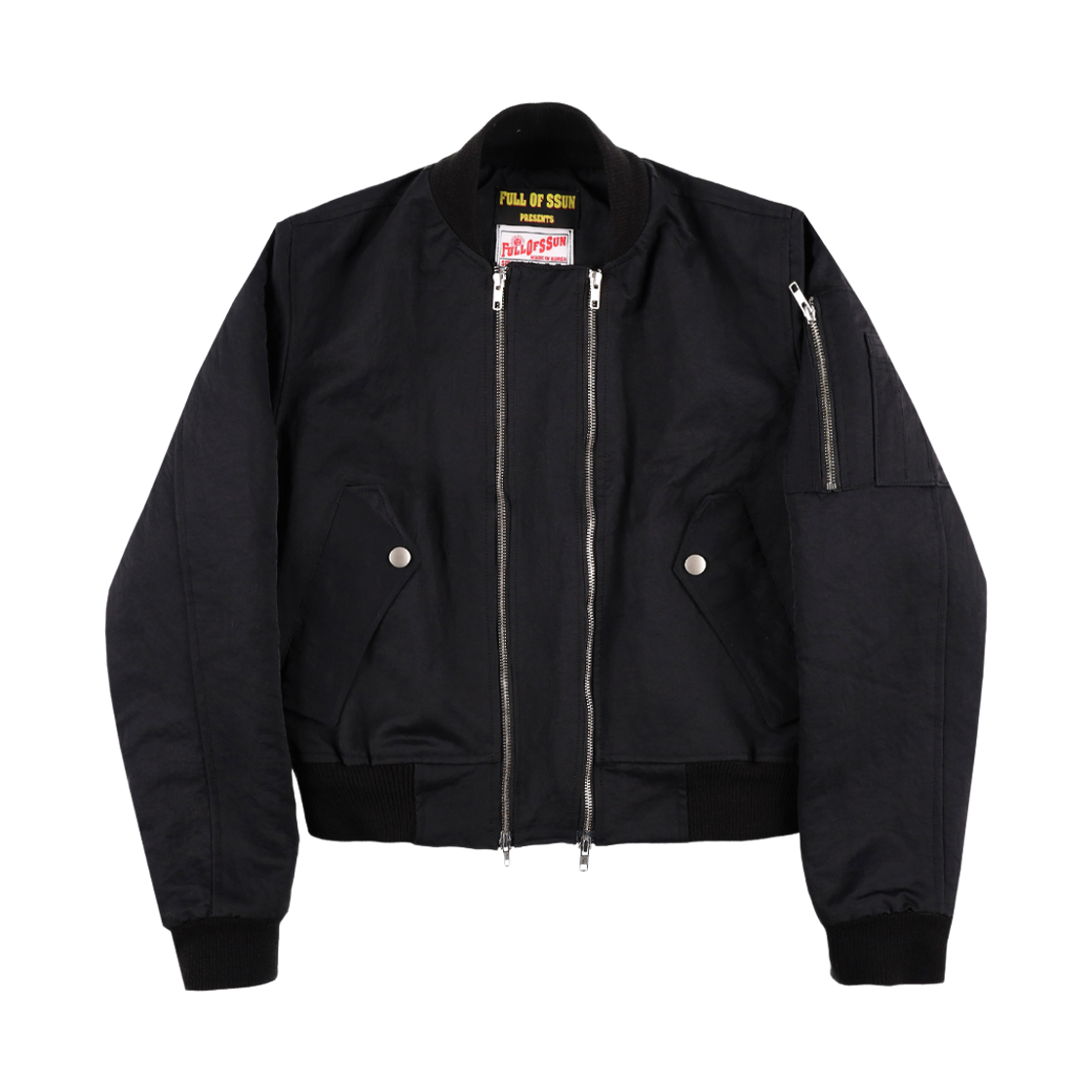 191260104 Full of Ssun Double Zipper MA-1 Black