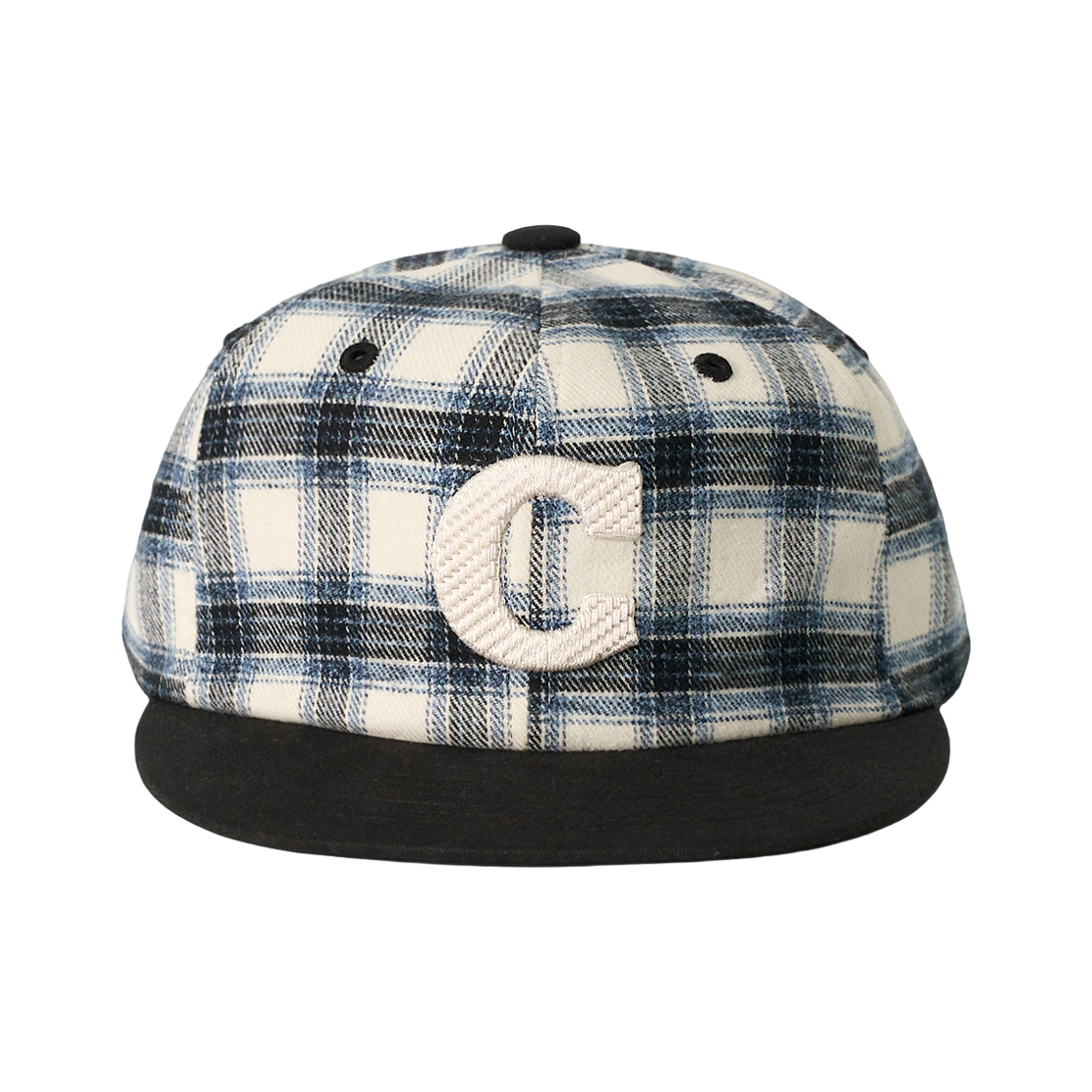 올인컴플리트 C 로고 체크 캡 블루 체크(Allincomplete C Logo Check Cap Blue Check)