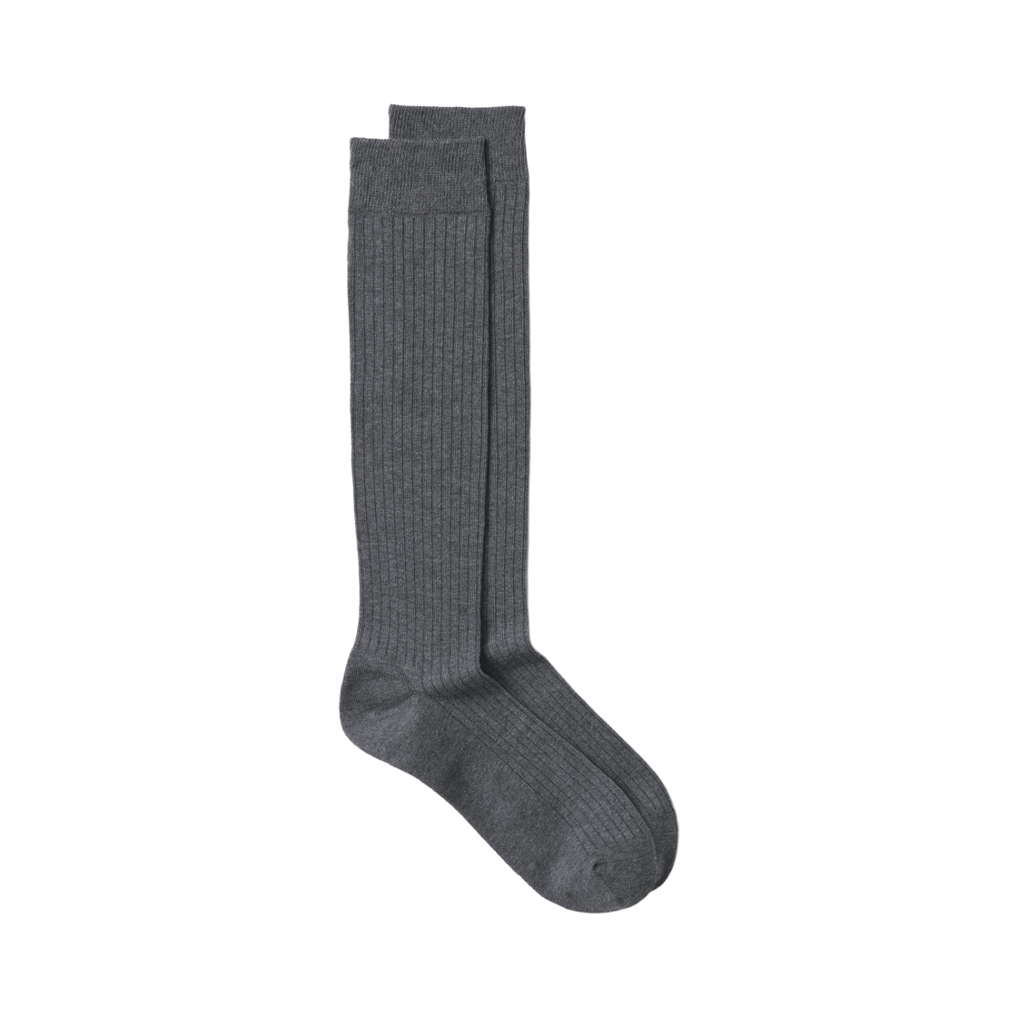 467909-08 Uniqlo Knee High Socks Dark Gray