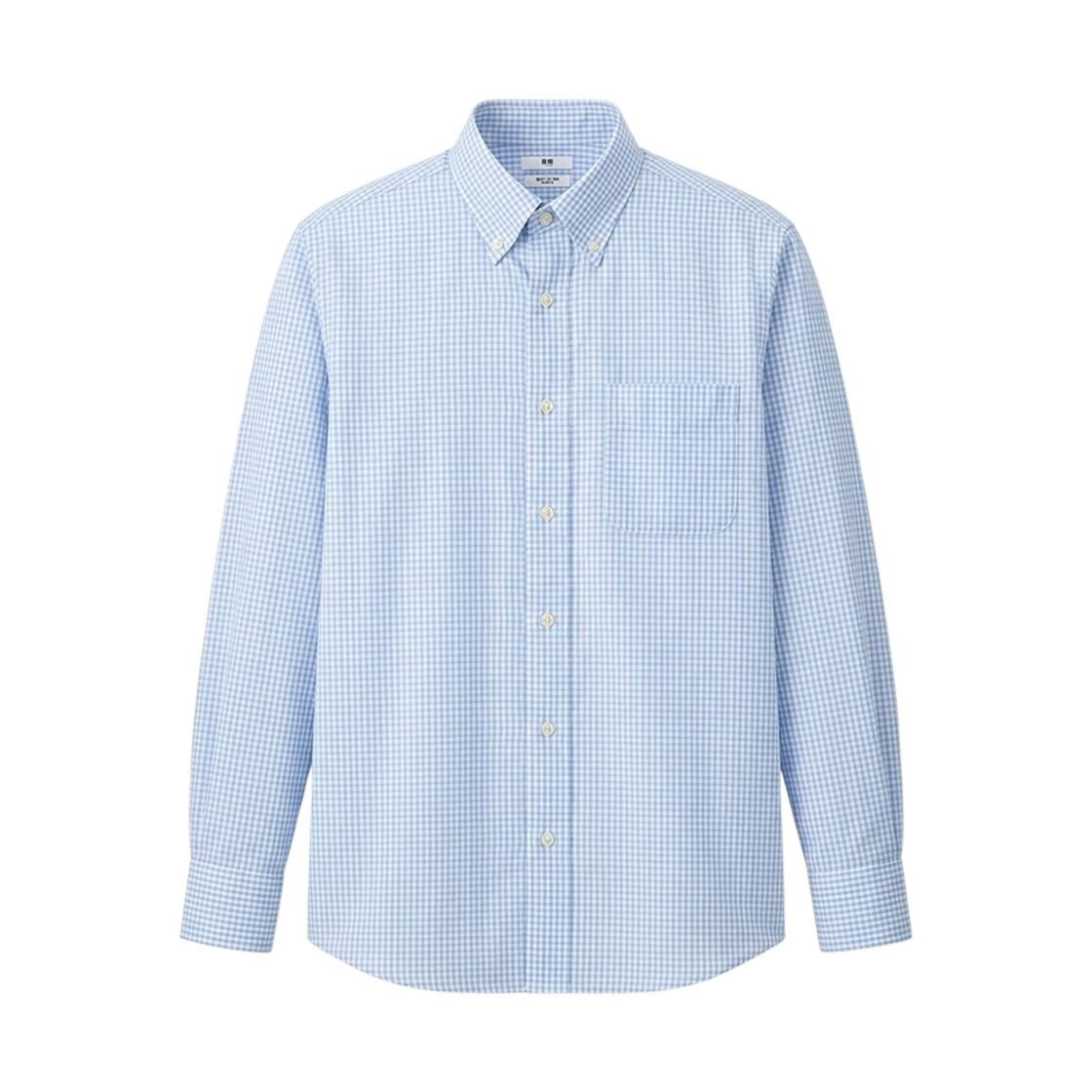 유니클로 슈퍼 논 아이언 슬림 셔츠 레귤러 칼라 체크 블루 - JP(Uniqlo Super Non Iron Slim Shirt Regular Collar Check Blue - JP)