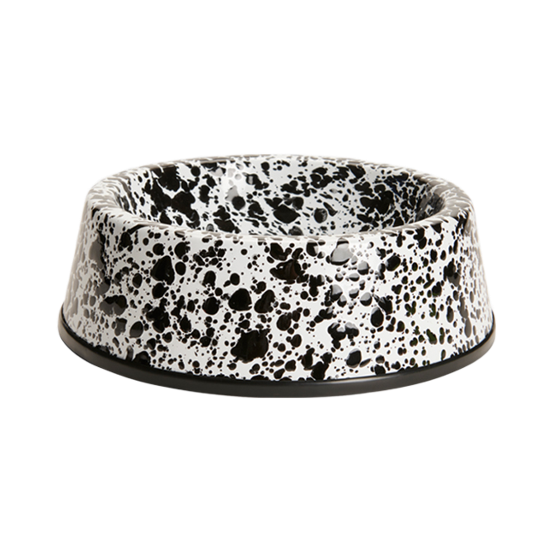 D64BLM CROW CANYON D64 Small Pet Bowl Black Marble