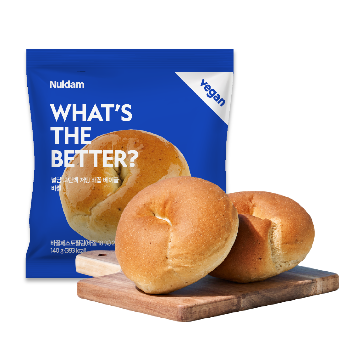 널담 고단백 저당 베이글 7개 (7가지맛, 개당 130g)(Nuldam High-Protein Low-Sugar Bagels – 8 Pack (7 Assorted Flavors, 130g each))