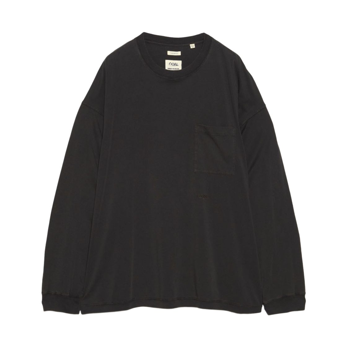 나나미카 OOAL 포켓 롱슬리브 티셔츠 차콜(Nanamica OOAL Pocket LS T-Shirt Charcoal)