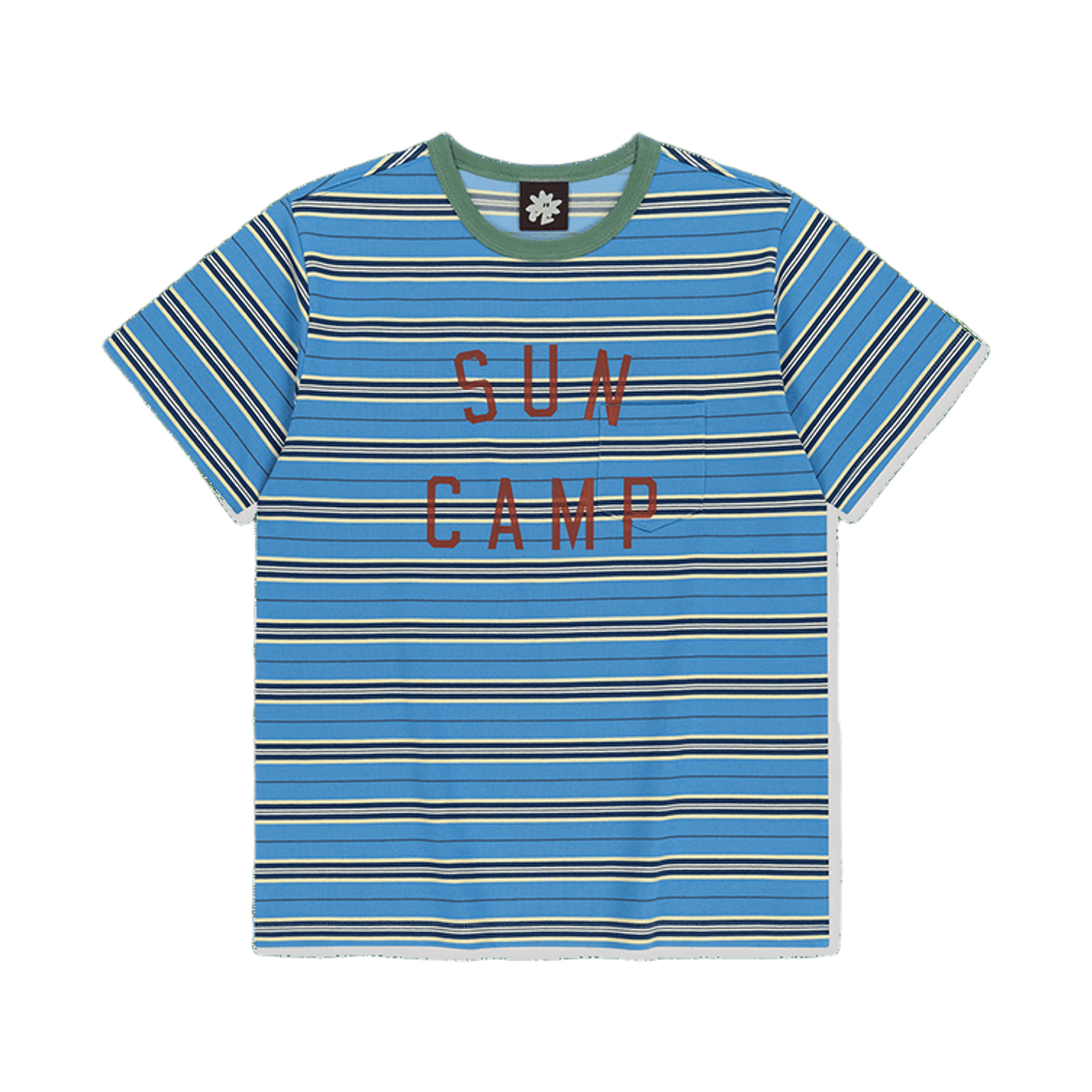 [트리플적립] 썬러브 썬 캠프 스트라이프 티 블루([트리플적립] SUNLOVE Sun Camp Stripe Tee Blue)