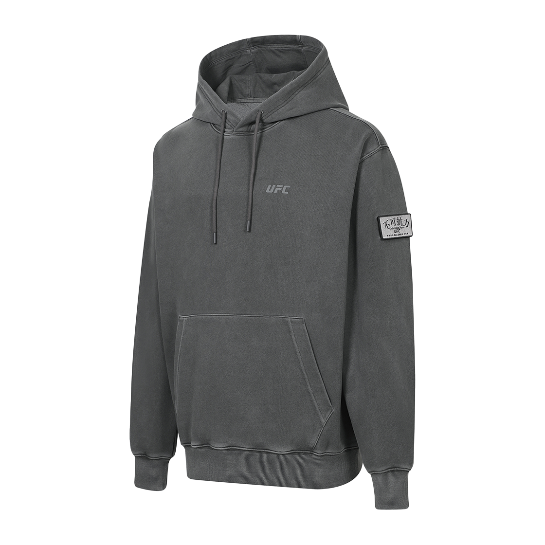 유에프씨 스포츠 불가항력 다잉 릴렉스핏 후드티 챠콜 U2HDX1303CH(UFC SPORT Undeniable Force Dyeing Relaxed Fit Hoodie Charcoal) - 2