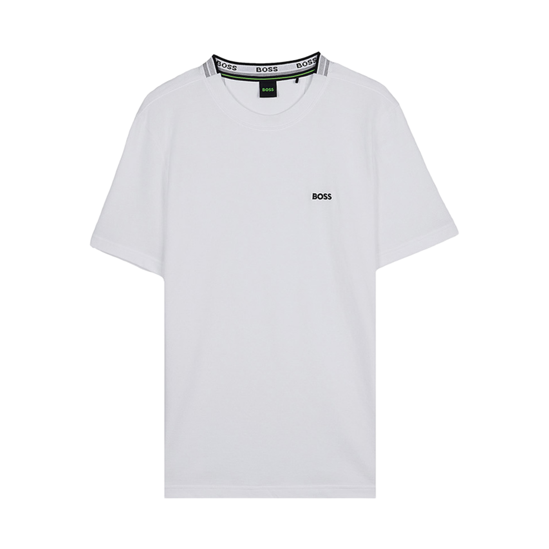 휴고 보스 로고 자카드 티셔츠 화이트(Hugo Boss Logo Jacquard T-Shirt White)