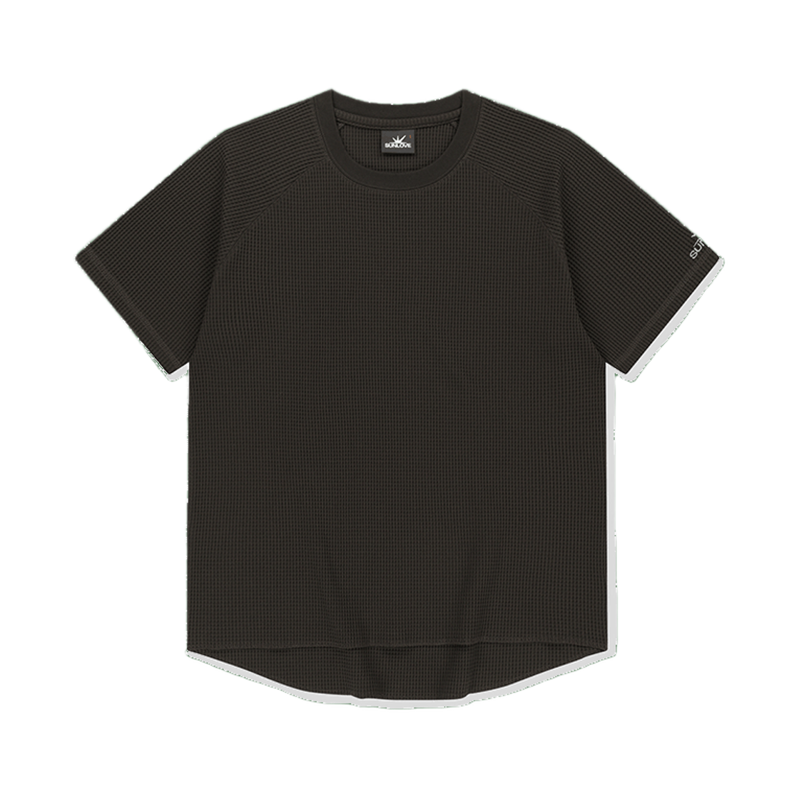 [트리플적립] 썬러브 에어로 와플 래글런 티 챠콜