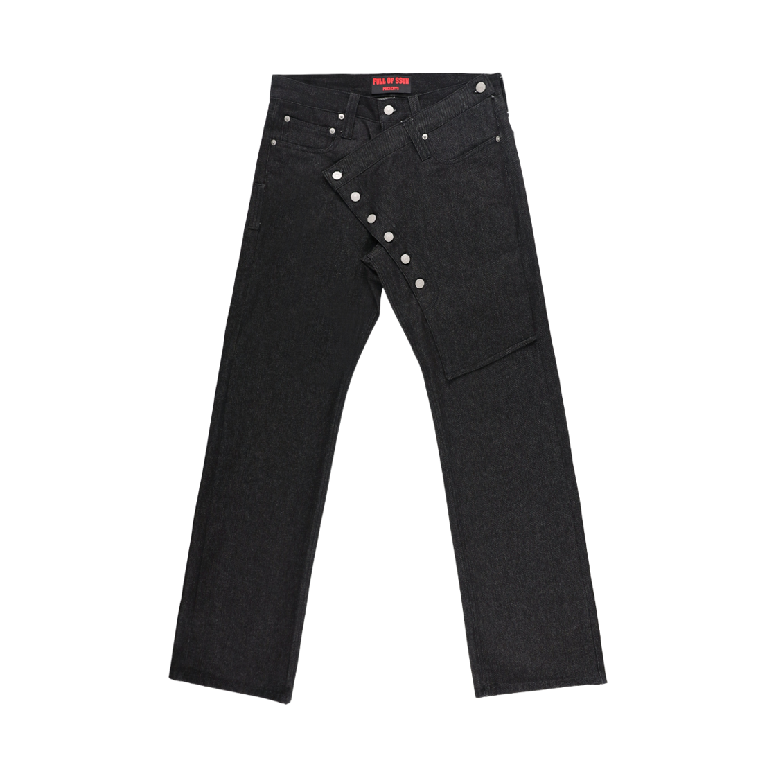191260119 Full of Ssun Layered Hidden Pocket Denim Black