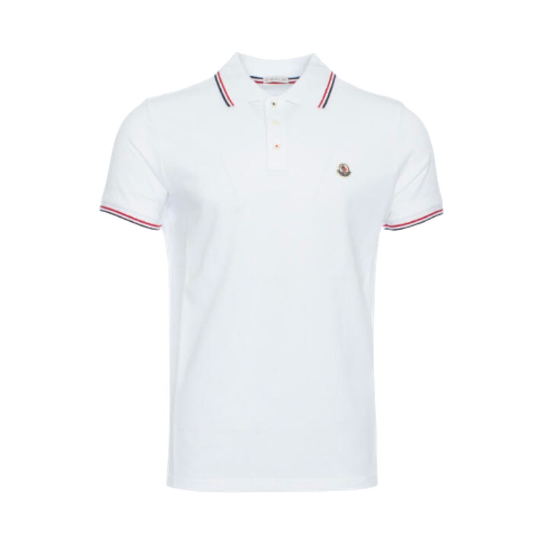 몽클레르 로고 코튼 폴로 셔츠 화이트 - 25FW(Moncler Logo Cotton Polo Shirt White - 25FW)