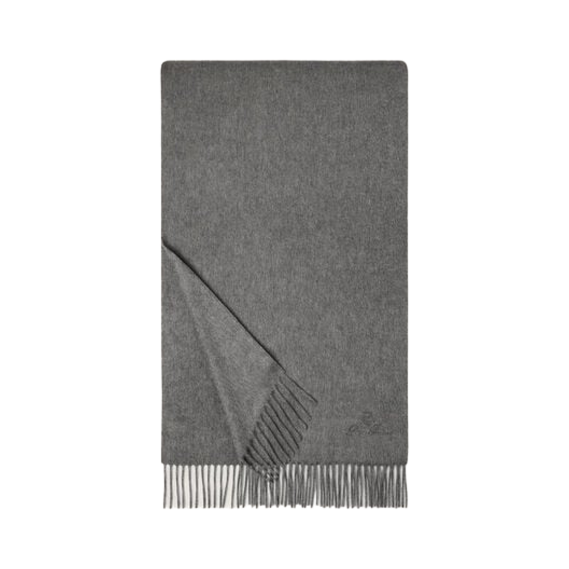 FAP1950-M006 Loro Piana Leggera Grande Unita Cashmere Scarf Grey Melange