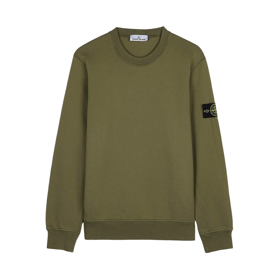 L1S1561000-60S0051-V005G Stone Island 6100060 Organic Cotton Fleece Regular Fit Crewneck Sweatshirt Military Green - 26SS
