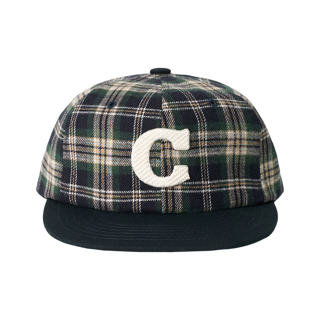 올인컴플리트 C 로고 체크 캡 그린 체크(Allincomplete C Logo Check Cap Green Check)