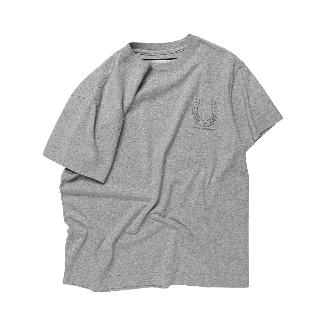 더바이닐하우스 럭키 하우스 티셔츠 그레이(Thevinylhouse Lucky House Tee Grey) - 3