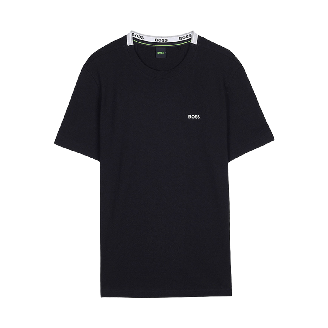 휴고 보스 로고 자카드 티셔츠 블랙(Hugo Boss Logo Jacquard T-Shirt Black)
