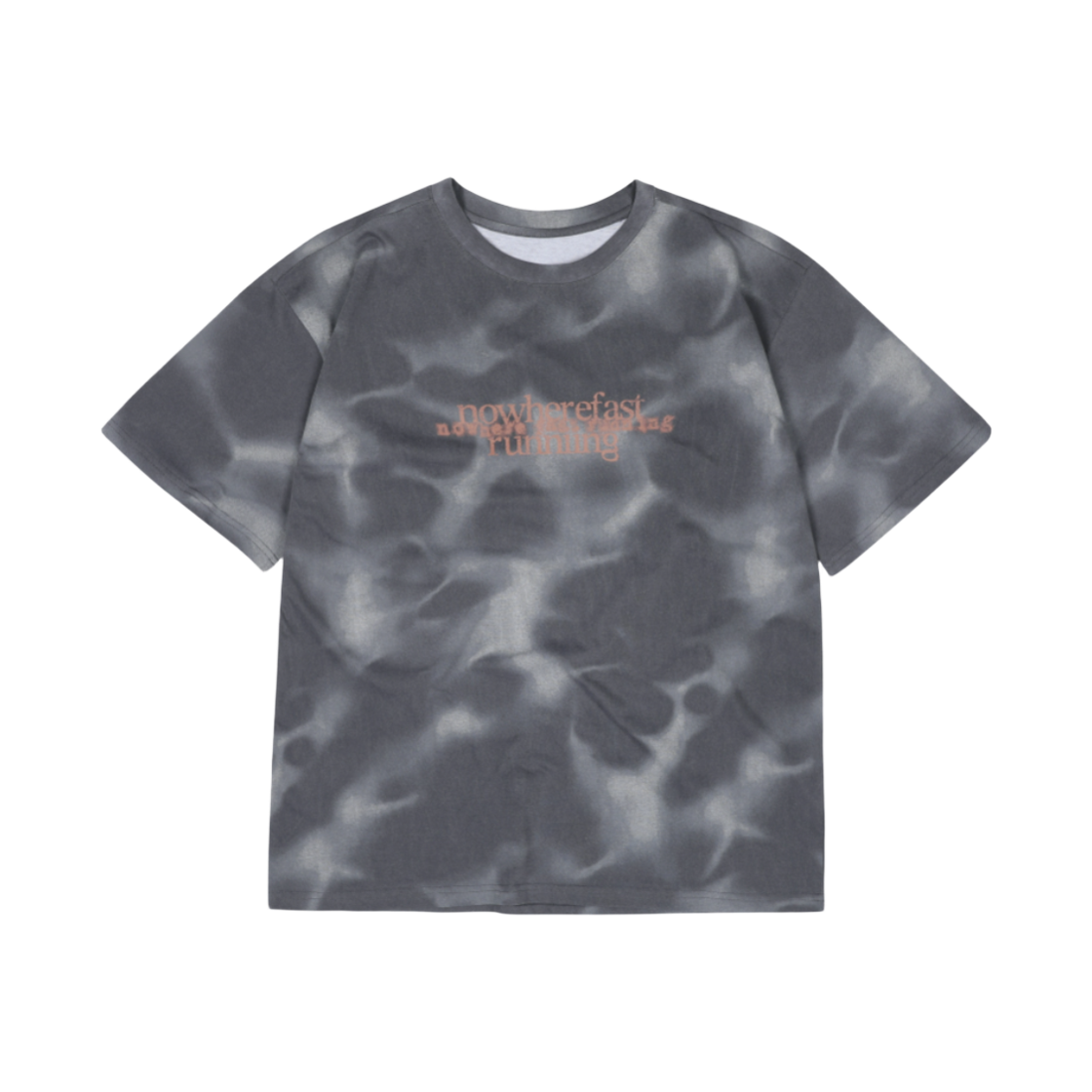 레인레임 타이다이 레이어드 러닝 반팔 그레이(lainlame Tiedye Layered Short T-Shirts Grey)