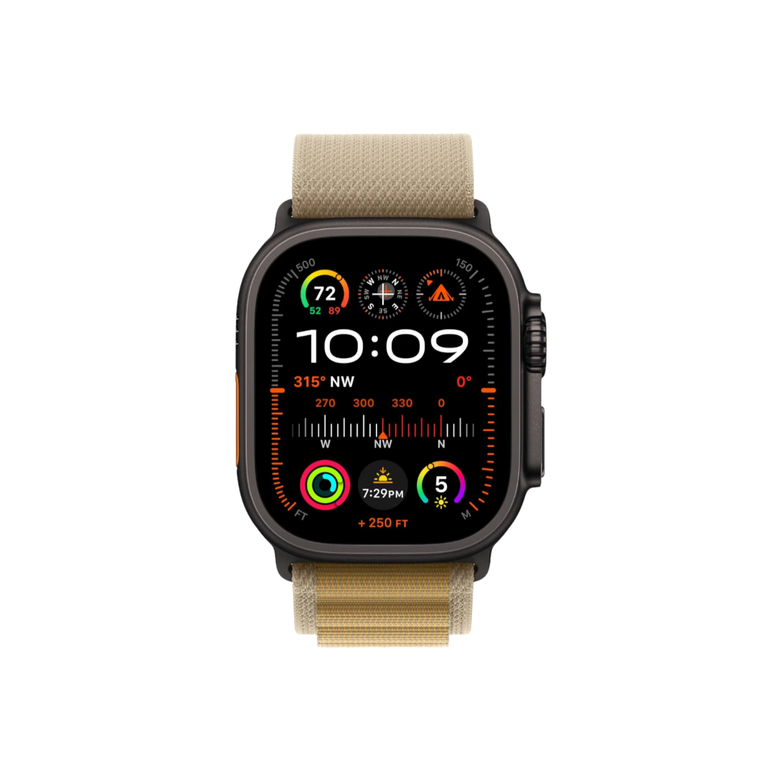 [B등급] 리퍼비시 애플워치 울트라 2 49mm 블랙 티타늄 케이스 알파인 루프 탄([B등급] Refurbished Apple Watch Ultra 2 49mm Black Titanium Case with Alpine Loop Tan) - 1