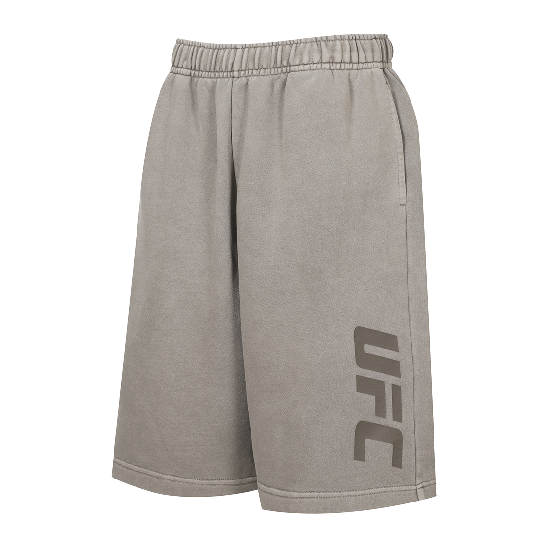 U2SPX2321LR UFC SPORT Big Logo Dyeing Mega Oversized Fit Bermuda Shorts Light Brown
