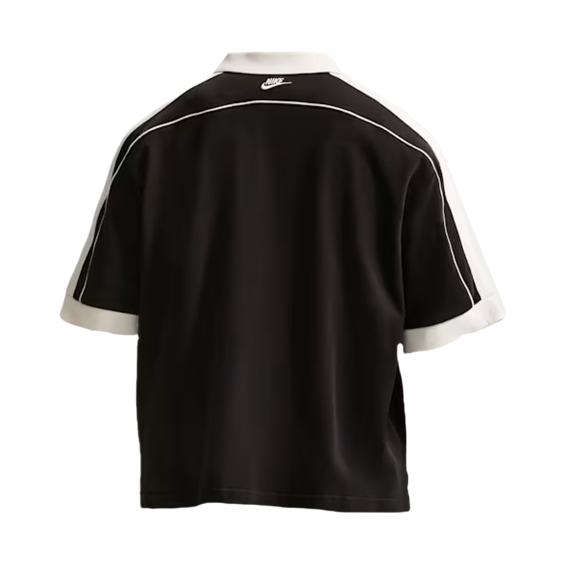 나이키 NSW 클럽 오버사이즈 숏슬리브 폴로 블랙 세일 - 아시아(Nike NSW Club Oversized Short Sleeve Polo Black Sail - Asia) - 2